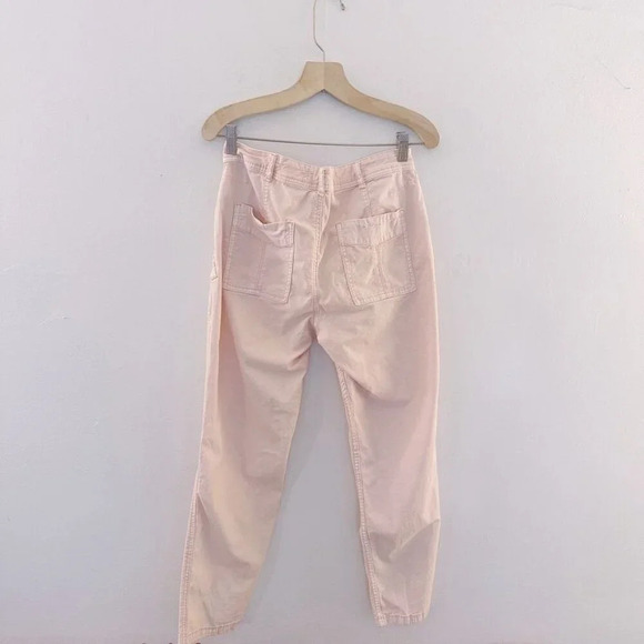 Anthropologie The Wanderer Straight Leg Slim Pants Light Pink Pastel - Picture 3 of 6
